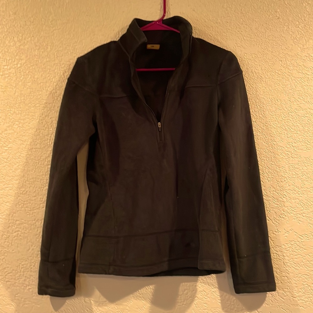 Koppen 1/4 zip fleece. Black